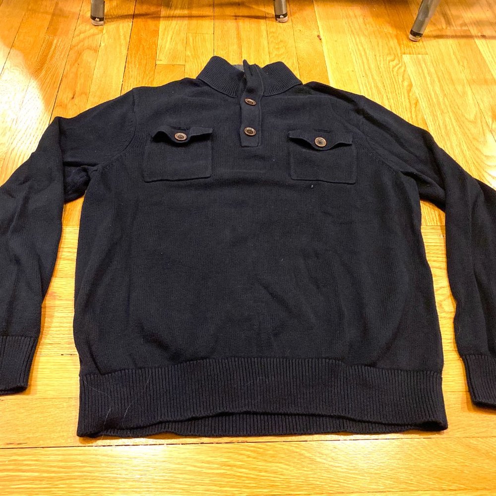 Banana Republic 1/4 Button Knit Sweater - Size Large